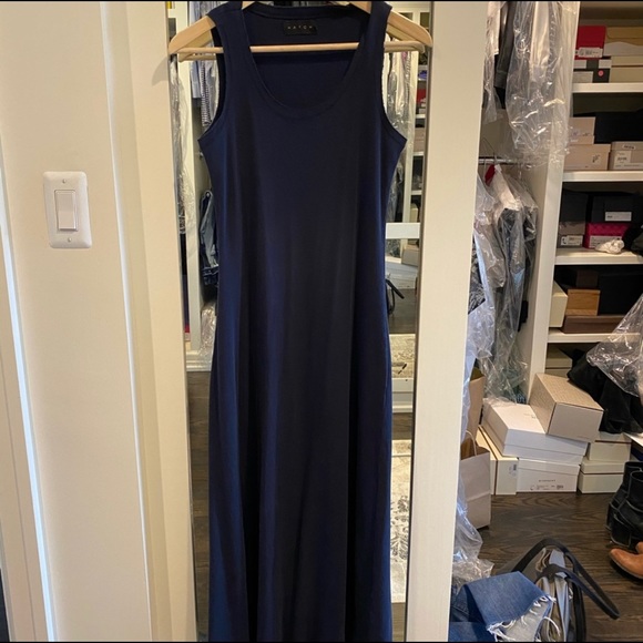 HATCH Tank Maternity Dress Size 1 - Navy - Picture 2 of 2